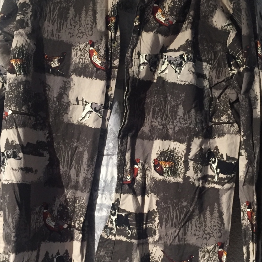Button Down Outdoor Life SZ L 42/44 Camo Shirt - Picture 5 of 11